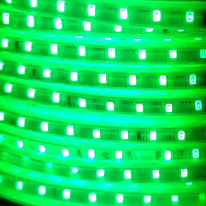 Cinta LED 220V Verde 2835 Interior Exterior Corte Cada 1 Metro