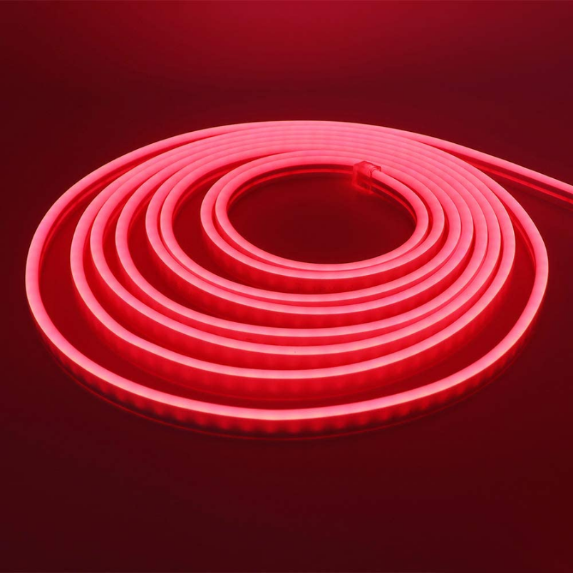 Cinta LED 12V Neon Rojo 2835 Interior Exterior Corte Cada 3Cm