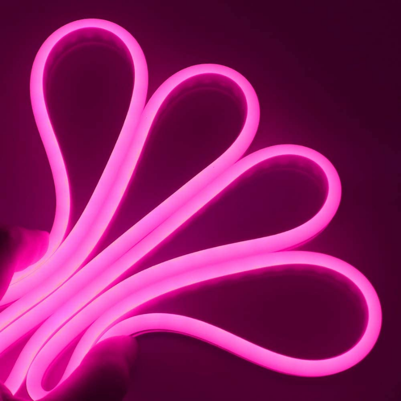 Cinta LED 12V Neon Rosa 2835 Interior Exterior Corte Cada 3Cm