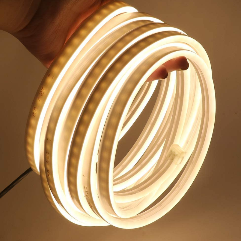 Cinta LED Neon Blanca Cálida 2835 Interior Exterior 1 Metro