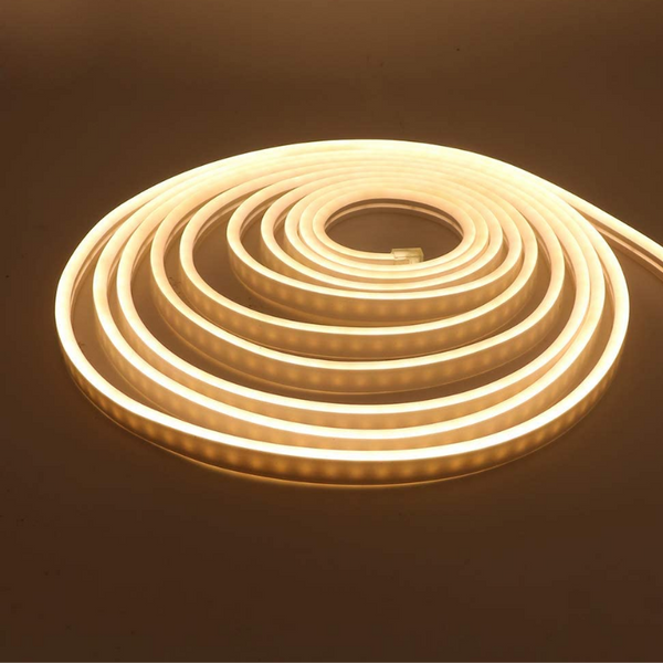 Cinta LED Neon Blanca Cálida 2835 Interior Exterior 1 Metro