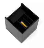 Aplique LED Cuadrado Exterior Ip54 Negro 5W Calido 3000K Modelo Shaula