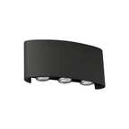 Aplique Doble LED Exterior Ip54 Negro 2X3W Calido 3000K Modelo Bellatrix