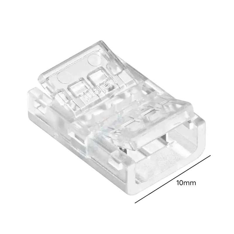 Accesorio Conector Cinta 10Mm Para 12V Y 24V En Serie De Placa Paquete De 100 Und
