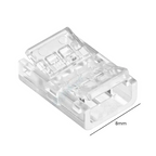Accesorio Conector Cinta 8Mm Para 12V Y 24V En Serie De Placa Paquete De 100 Und