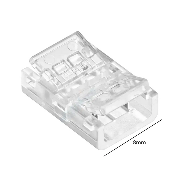 Accesorio Conector Cinta 8Mm Para 12V Y 24V En Serie De Placa Paquete De 100 Und