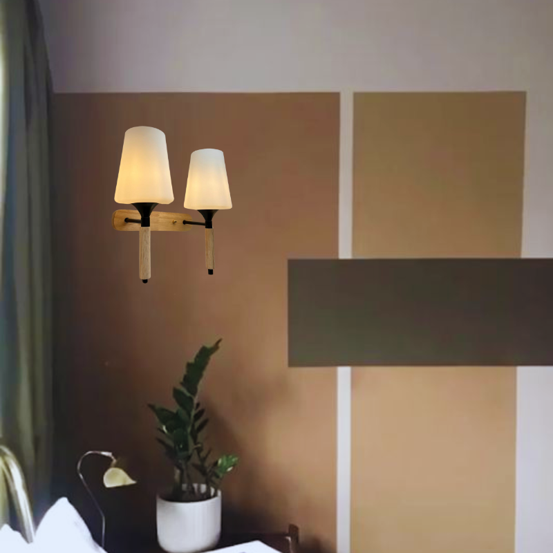 Lampara Aplique Doble Porta Ampolleta E27 Modelo Lusitania