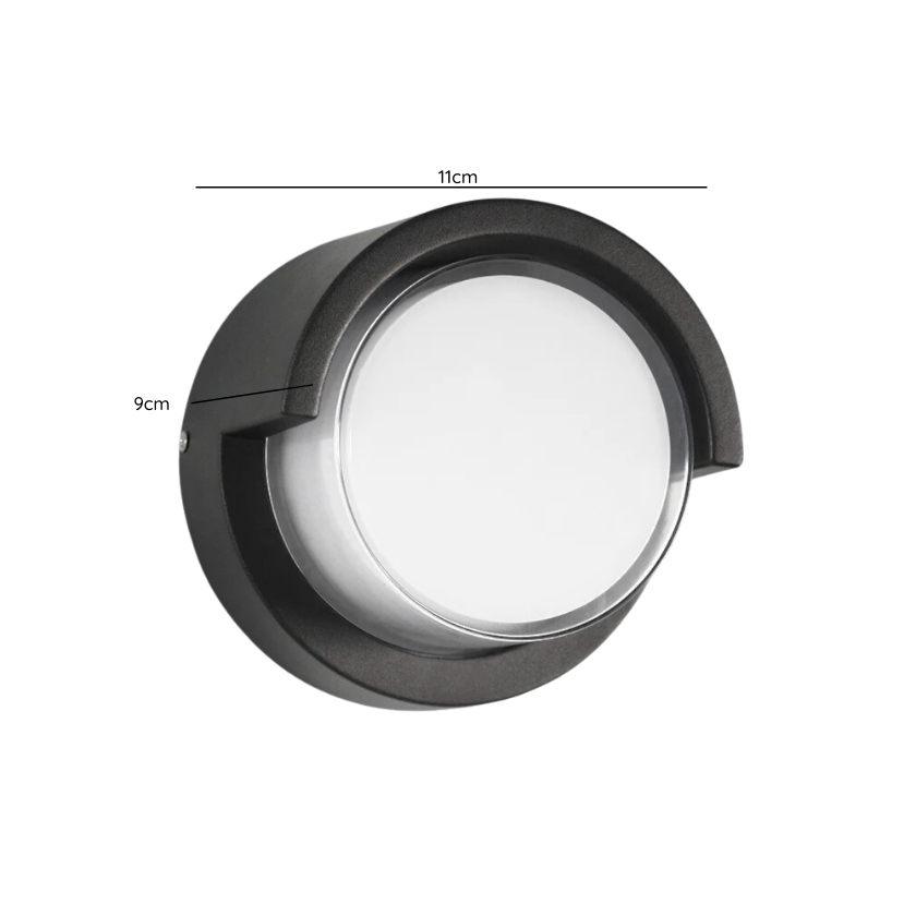 Aplique LED Plastico Redondo 3000K Ip54