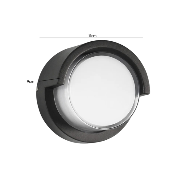 Aplique LED Plastico Redondo 3000K Ip54