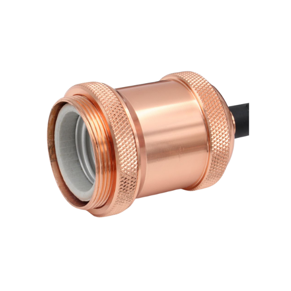 Soquete Vintage Bronce Porta Ampolleta E27 Modelo Varena