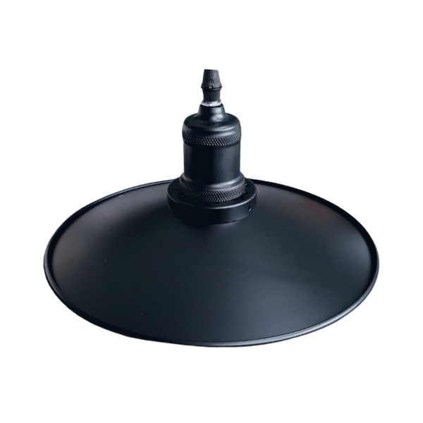 Lampara De Techo Negra Porta Ampolleta E27 Modelo Sigis