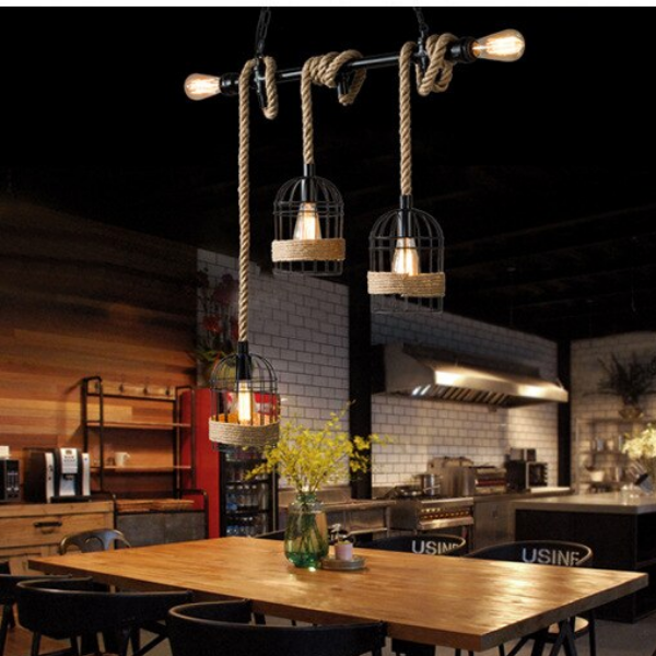 Lampara De Techo Porta Ampolleta E27 X3 Modelo Yute Vashti