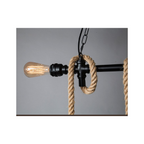 Lampara De Techo Porta Ampolleta E27 X3 Modelo Yute Vashti