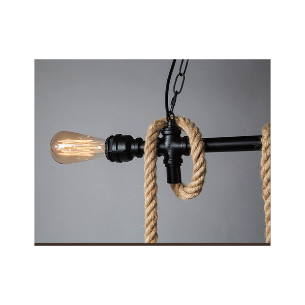 Lampara De Techo Porta Ampolleta E27 X3 Modelo Yute Vashti