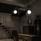 Lampara De Techo Porta Ampolleta E27 X2 Modelo Bici Vernon