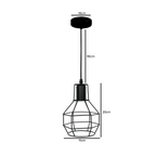 Lampara De Techo Porta Ampolleta E27 Modelo Sirius Redonda