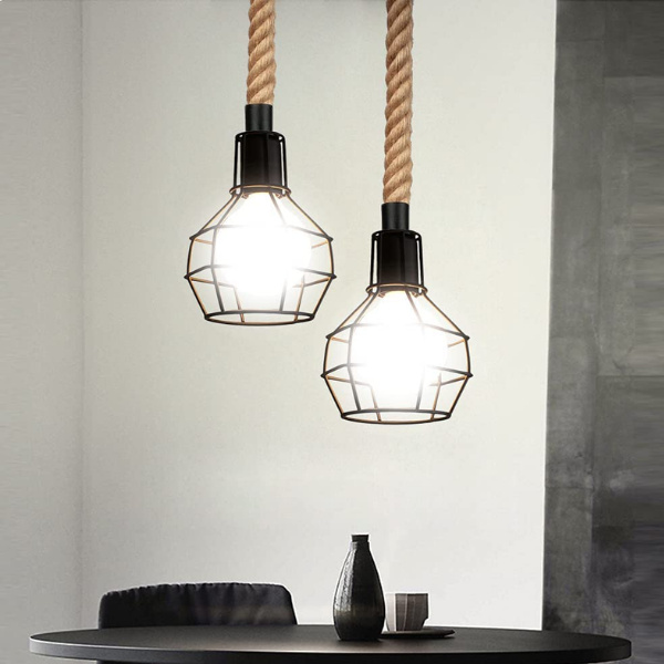 Lampara De Techo Porta Ampolleta E27 Modelo Yute Siegburg