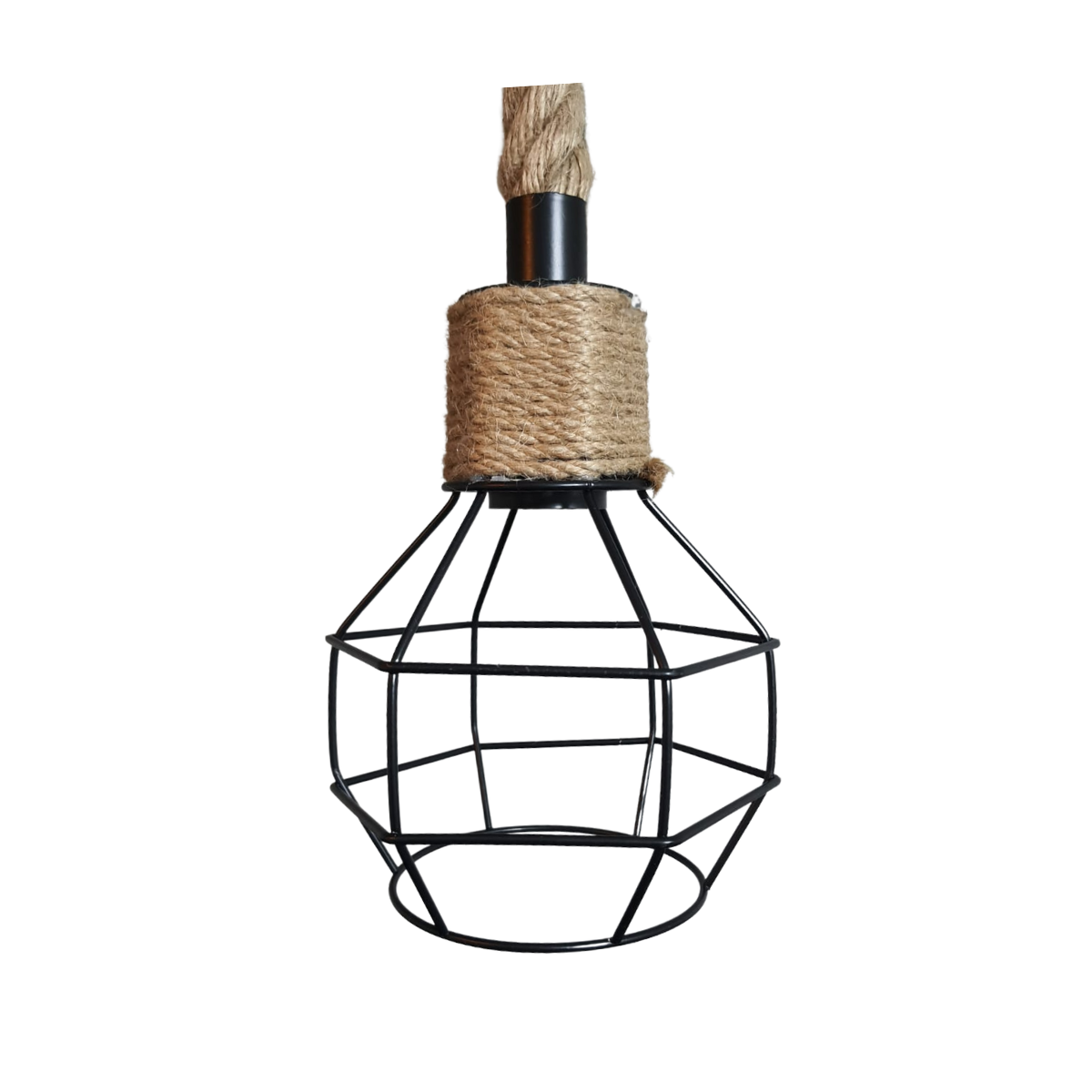 Lampara De Techo Porta Ampolleta E27 Modelo Yute Sinead