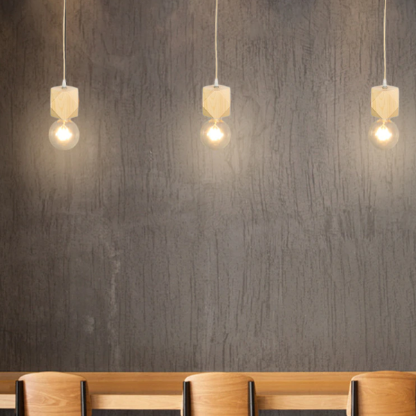 Soquete Madera Porta Ampolleta E27 Modelo Beteigeuze