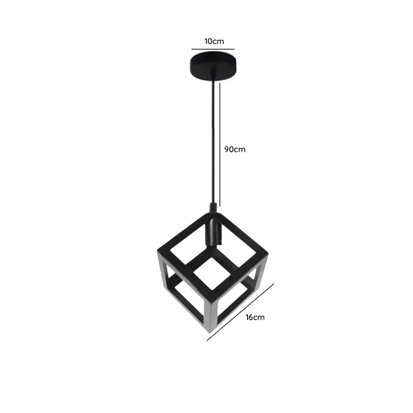 Lampara De Techo Porta Ampolleta E27 Modelo Vega