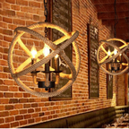 Lampara De Techo Porta Ampolleta E27 Modelo Yute Sigourney