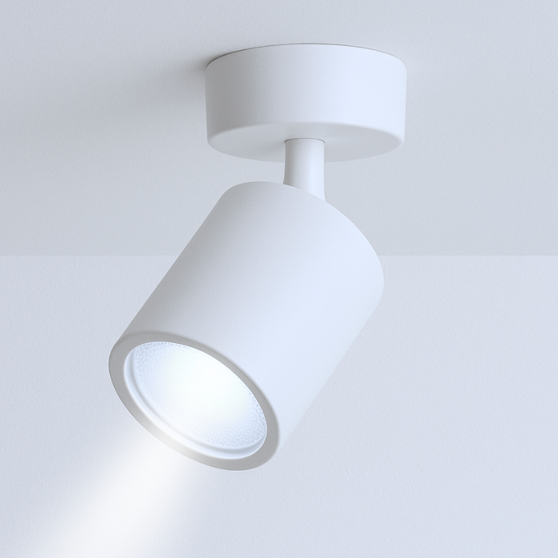 Foco Porta Gu10 Blanco Sobrepuesto LED Modelo Altair I Konnergie