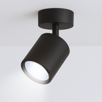 Foco Porta GU10 Negro Sobrepuesto LED Modelo Altair I