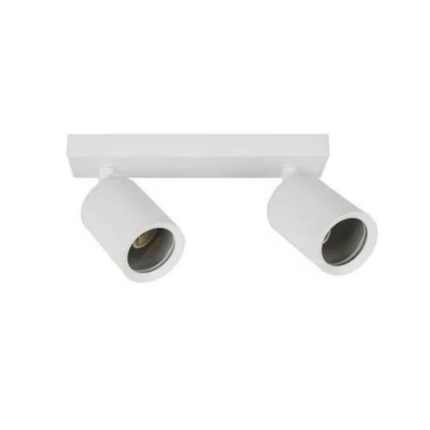 Foco Porta Gu10 Doble Blanco Sobrepuesto LED Modelo Altair II