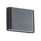 Aplique Doble LED Exterior Ip54 Negro 2X3W Calido 3000K Modelo Gacrux