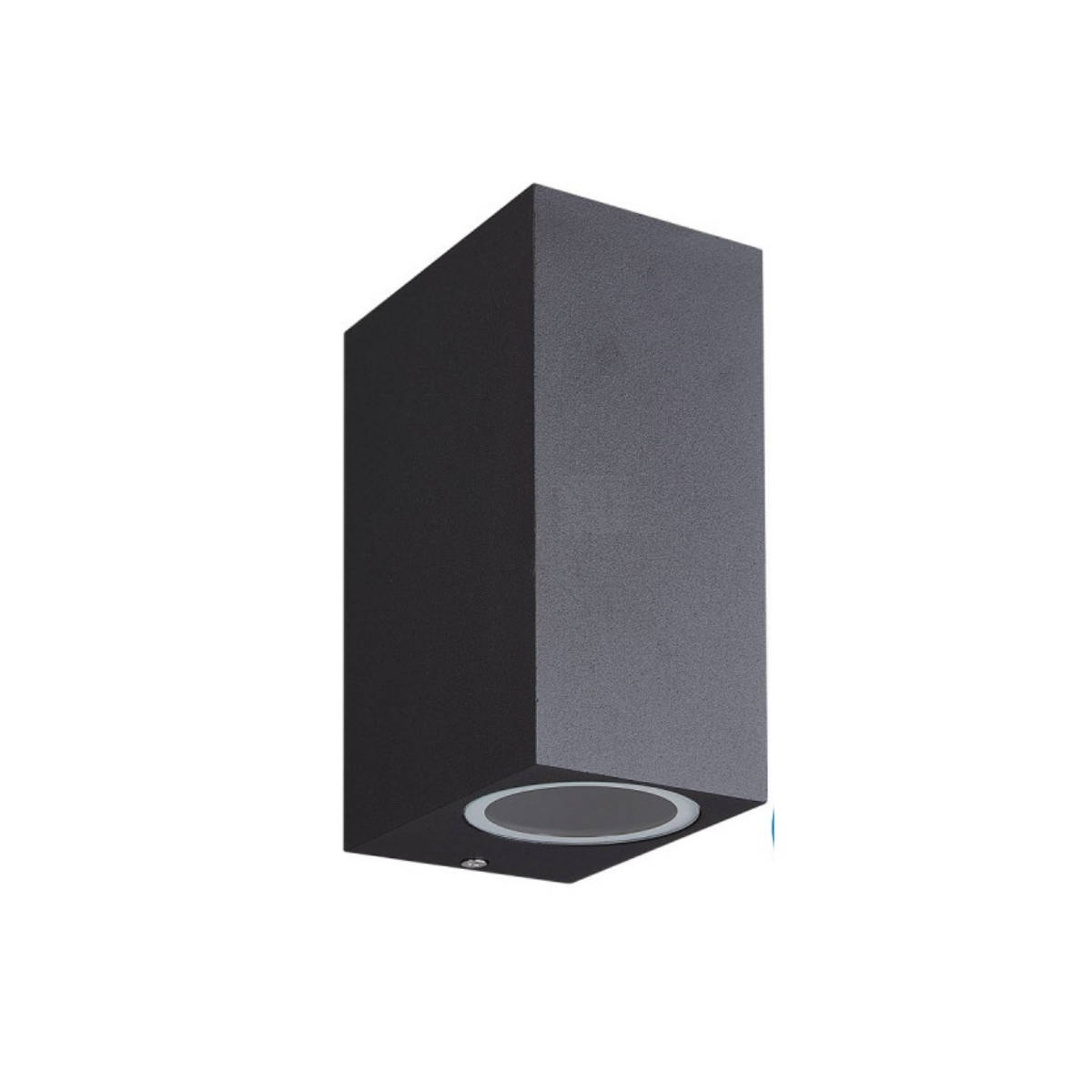 Aplique Led Doble Porta GU10 Negro Exterior IP54 Modelo Kapelle Cuadrado