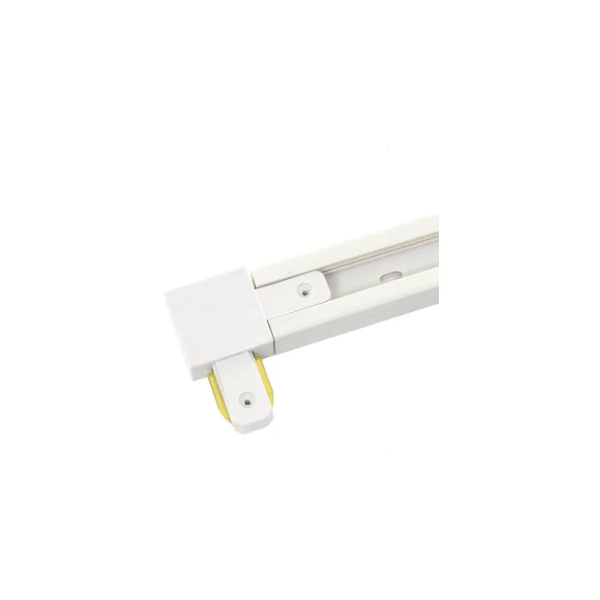 Conector L Riel Monofasico Blanco Modelo Paladio