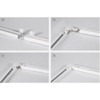 Conector L Riel Monofasico Blanco Modelo Paladio