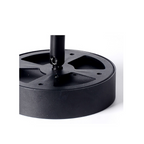 Porta Panel LED Redondo Negro 12W Neutro 4000K A Riel Modelo Qutu