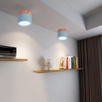 Panel Decorativo Sobrepuesto Azul Y Madera 6W Frio 6000K