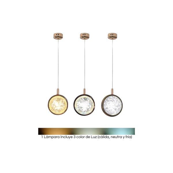 Lampara De Techo 10Cm Modelo Skilar Burbuja