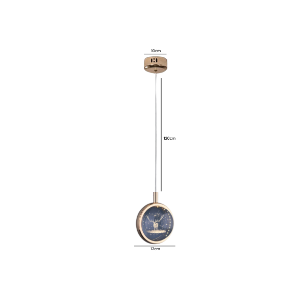 Lampara De Techo 10Cm Modelo Skilar Alce