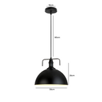Lampara De Techo Negra Porta Ampolleta E27 Modelo Antares