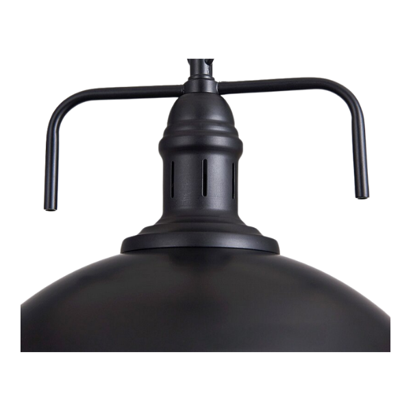 Lampara De Techo Negra Porta Ampolleta E27 Modelo Antares