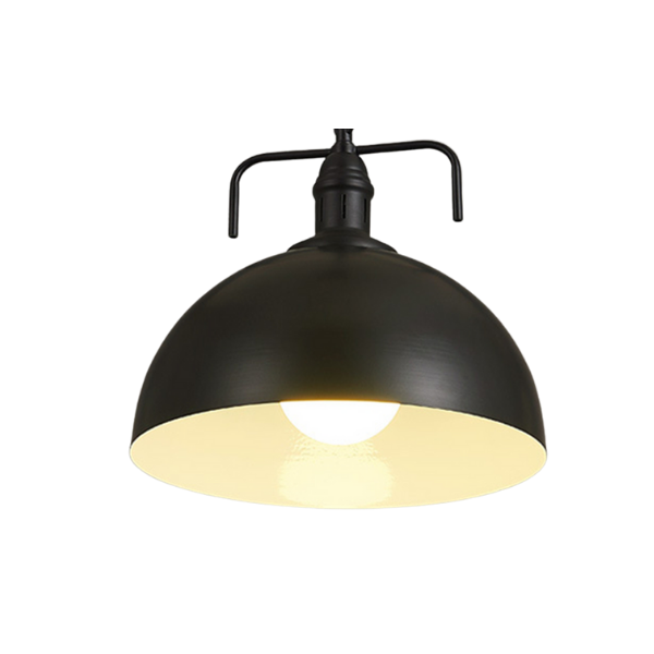 Lampara De Techo Negra Porta Ampolleta E27 Modelo Antares