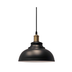Lampara De Techo Negra Porta Ampolleta E27 Modelo Pollux
