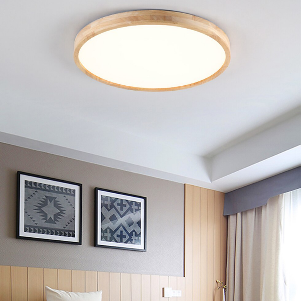 Lampara Redonda. 36W 300Mm Urvi Mdf Clara 3000-4000-6000K C/Control Konnergie 18M Garantia