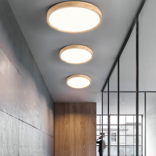 Lampara Redonda. 36W 300Mm Urvi Mdf Clara 3000-4000-6000K C/Control Konnergie 18M Garantia