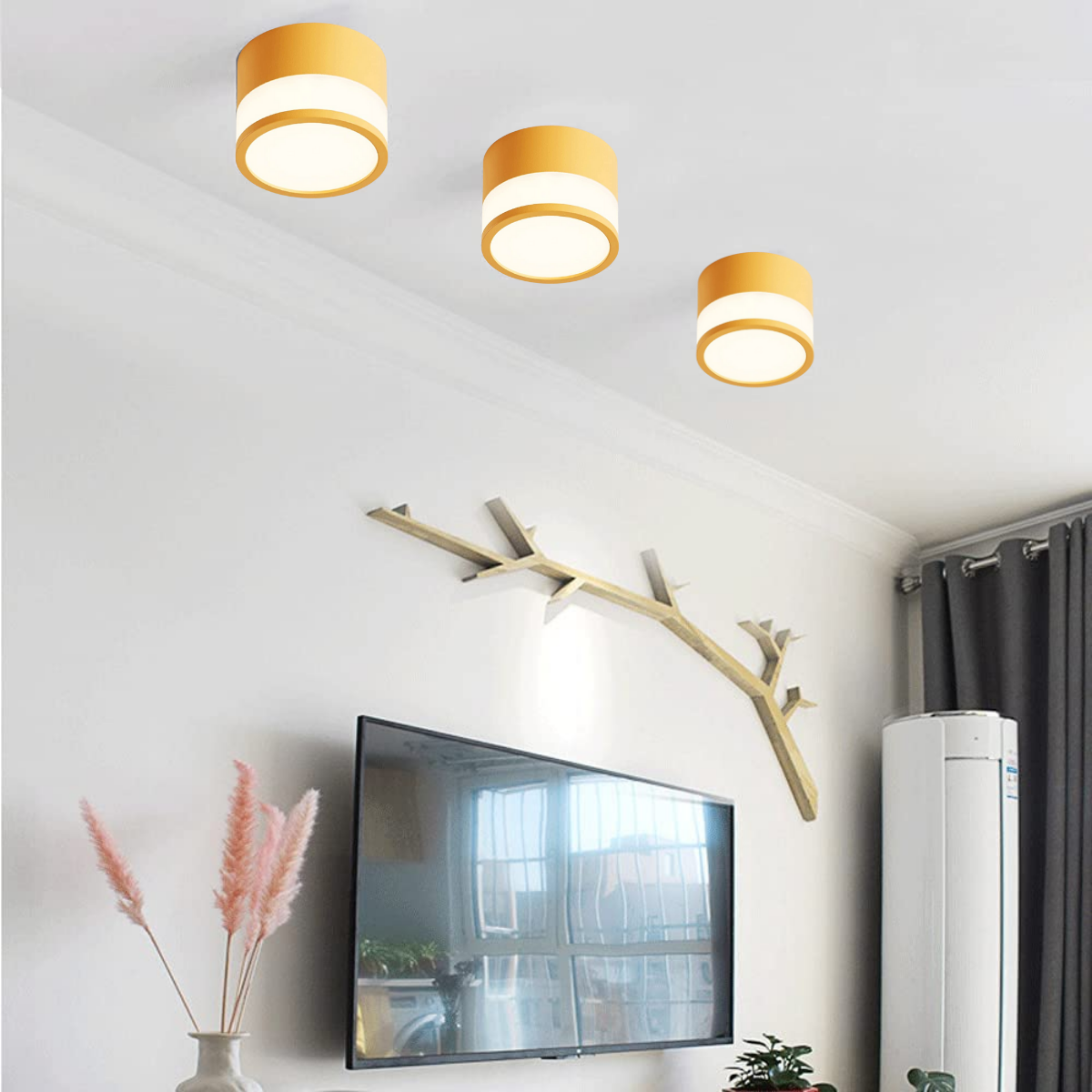 Panel Decorativo Sobrepuesto Naranja Moderno 7W