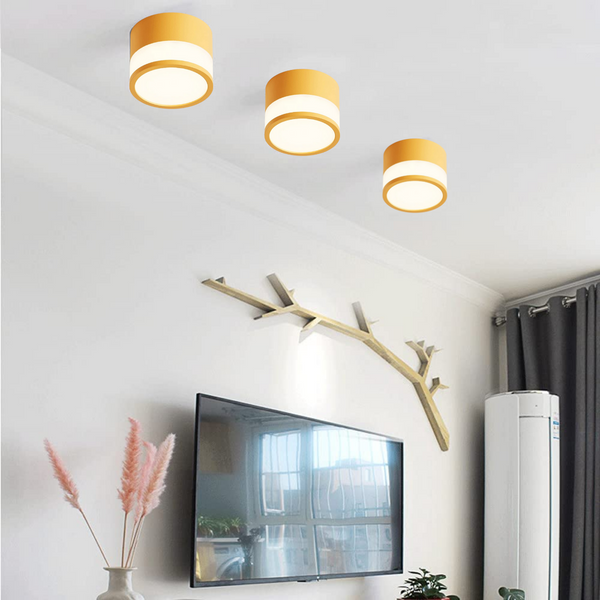 Panel Decorativo Sobrepuesto Naranja Moderno 7W