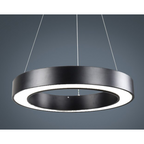 Lampara LED Moderna Colgante 36W 600Mm Negra 6000K Modelo Redonda Abierta Svetla