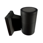 Aplique LED Exterior Negro Modelo Kapelle Cilindro Ip54 Simple Porta Gu10