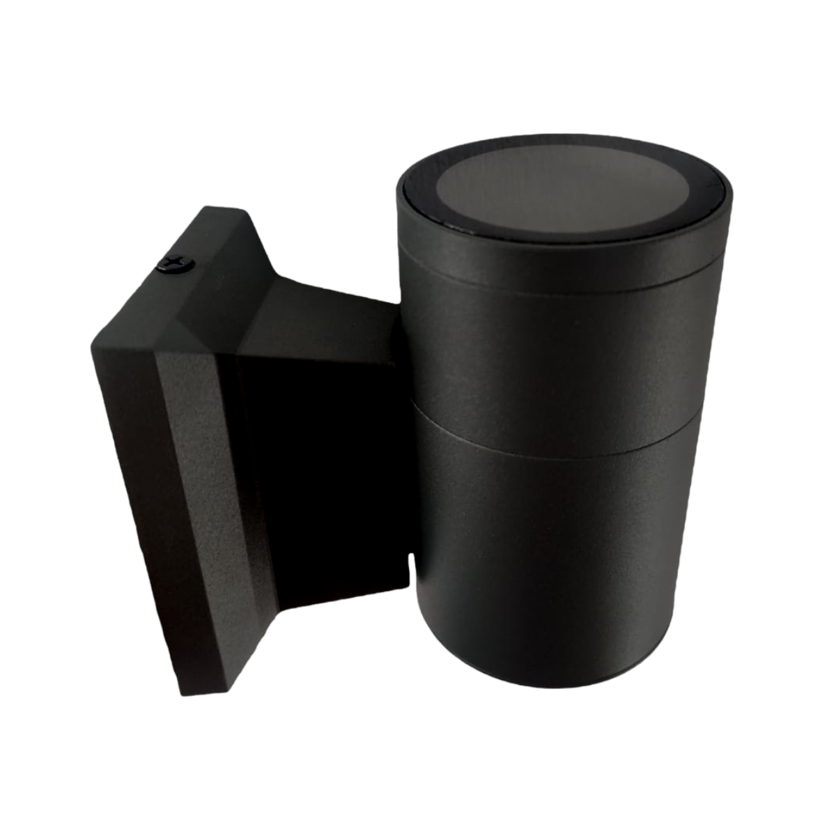 Aplique LED Exterior Negro Modelo Kapelle Cilindro Ip54 Simple Porta Gu10