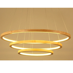 Lampara LED Moderna Redonda Colgante 76W 600Mm Medera 3000K-4000K-6000K Modelo Bancroft