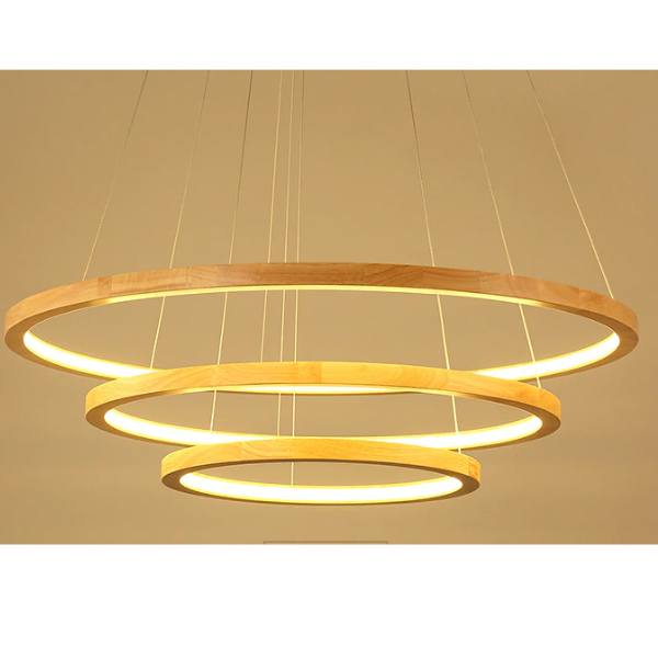 Lampara LED Moderna Redonda Colgante 76W 600Mm Medera 3000K-4000K-6000K Modelo Bancroft