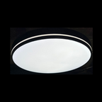 Lampara LED Moderna Redonda Sobrepuesta 36W 400Mm Negra 3000K-4000K-6000K Modelo Takoda